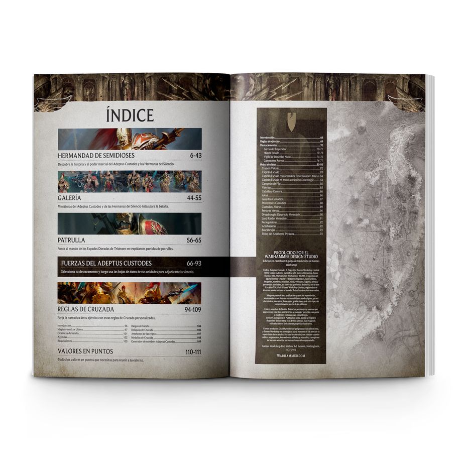 CODEX: ADEPTUS CUSTODES (ESPAÑOL) - vista 2 - Games Workshop