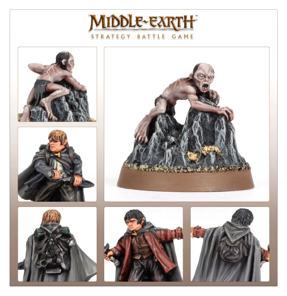 Middle-earth SBG: Frodo Bolsón, Sam Gamgee y Gollum en Emyn Muil (Venta Directa)