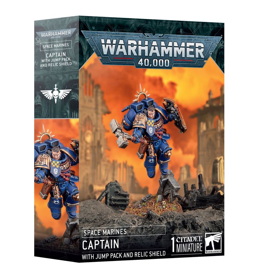 Space Marines: Captain with Jump Pack and Relic Shield - Games Workshop