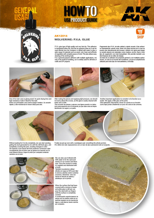 WOLVERINE P.V.A. PEGAMENTO COLA BLANCA