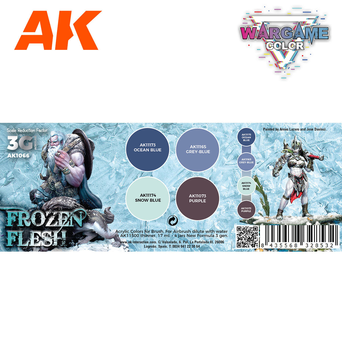 WARGAME COLOR SET. FROZEN FLESH. - vista 2 - AK