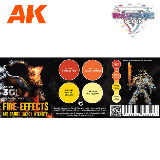 WARGAME COLOR SET. FIRE EFFECTS.