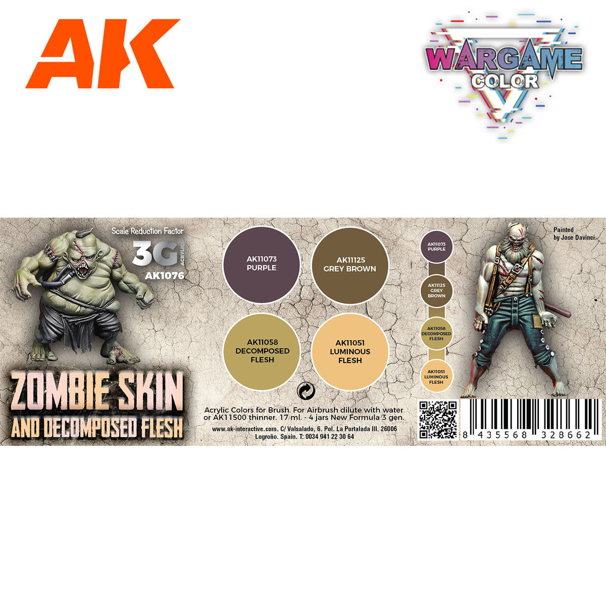 WARGAME COLOR SET. ZOMBIE SKIN. - vista 2 - AK