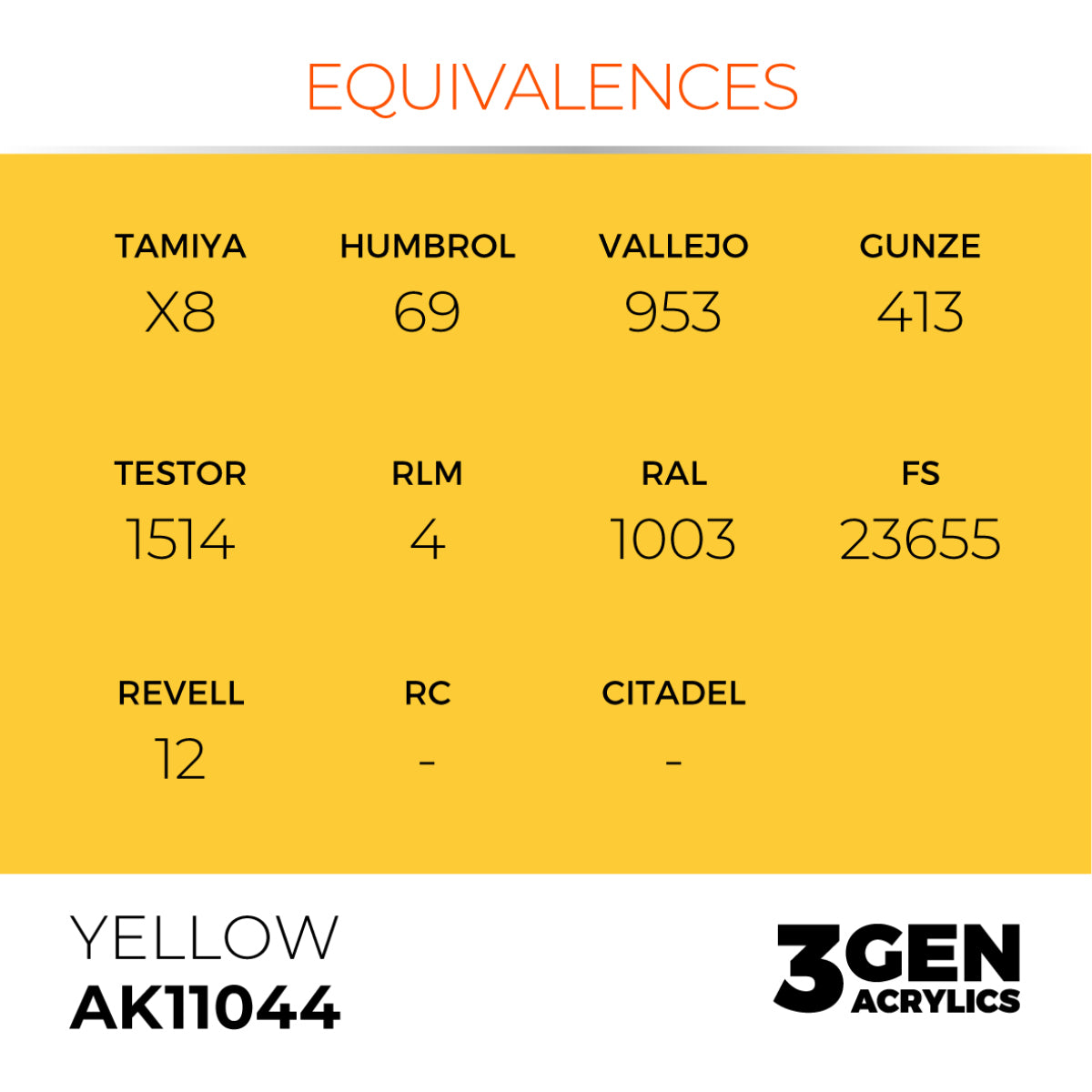 Yellow 17ml - vista 3 - AK