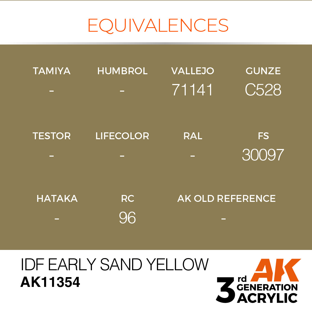 IDF EARLY SAND YELLOW – AFV - vista 3 - AK