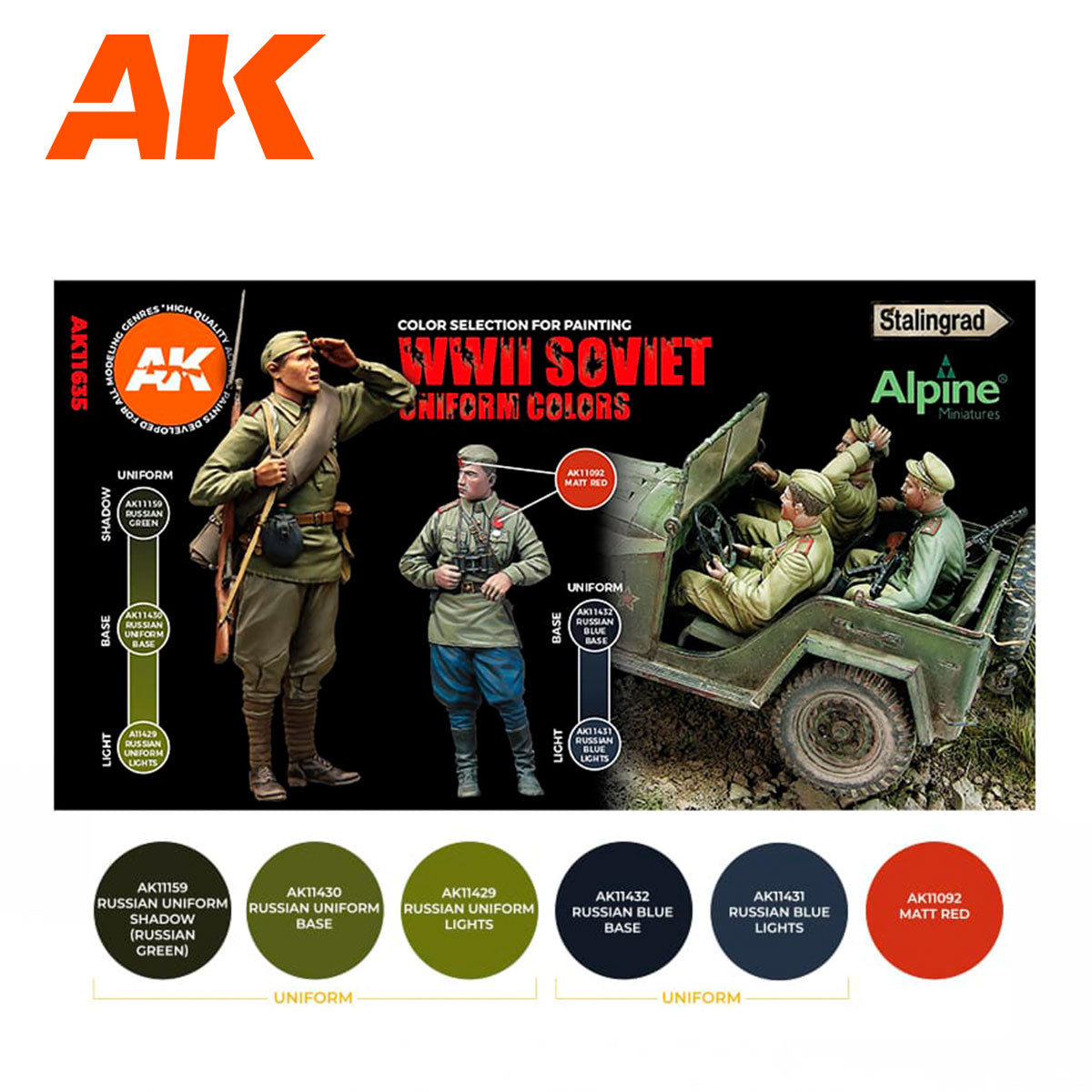 WWII SOVIET UNIFORM COLORS - vista 2 - AK