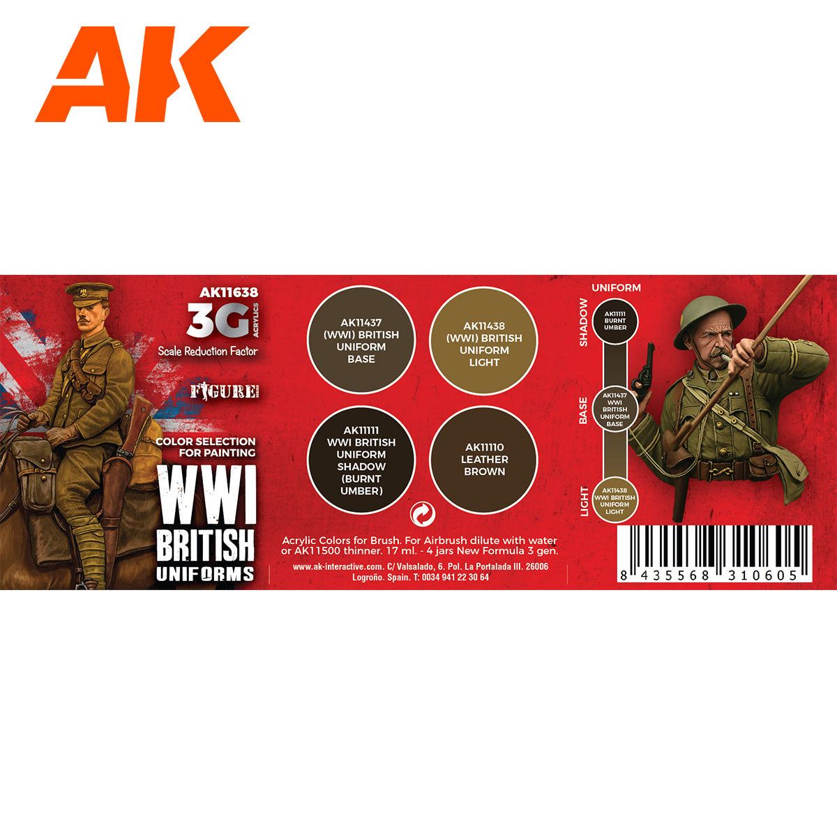 WWI BRITISH UNIFORM COLORS - vista 2 - AK