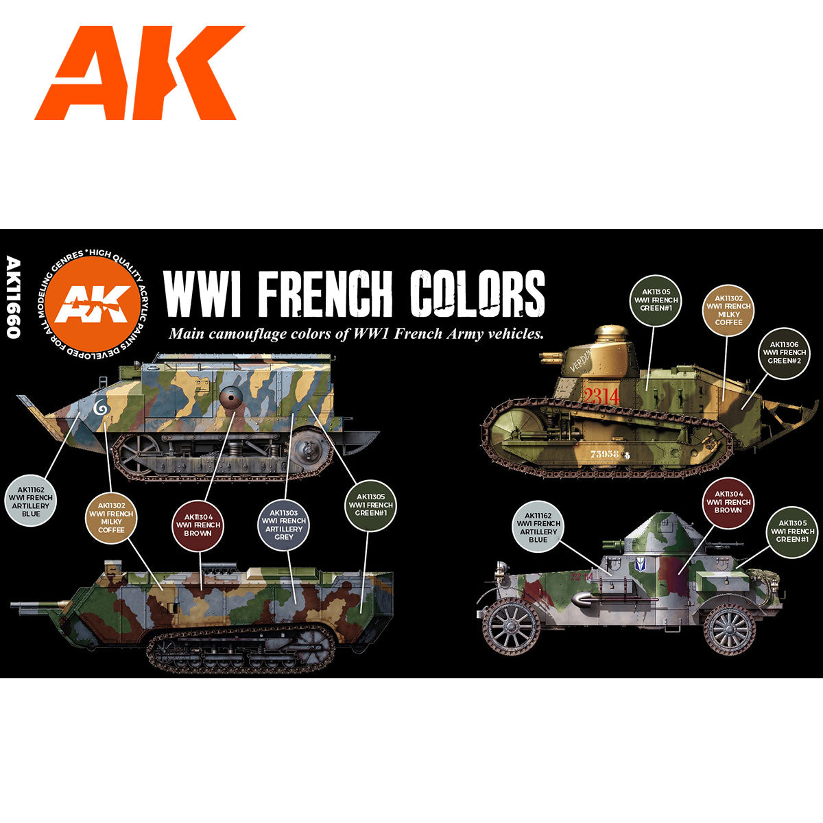 WWI FRENCH AFV COLORS - vista 2 - AK