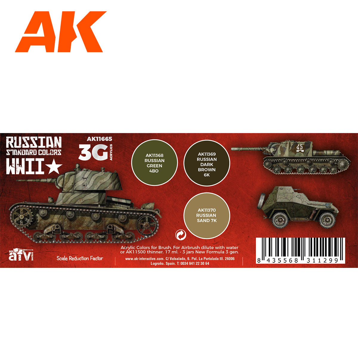 WWII RUSSIAN STANDARD COLORS - vista 2 - AK