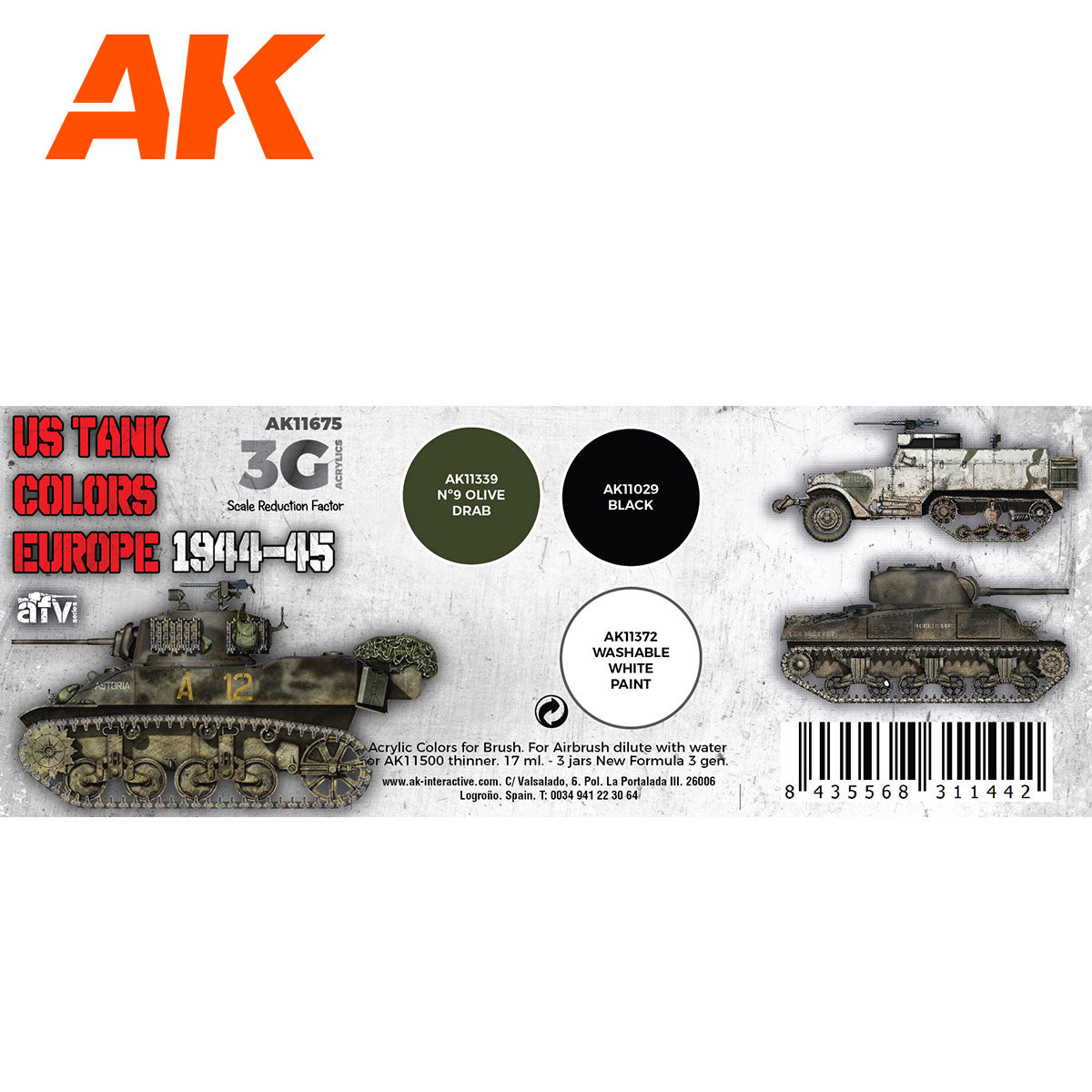 US TANK COLORS EUROPE 1944-45 - vista 2 - AK