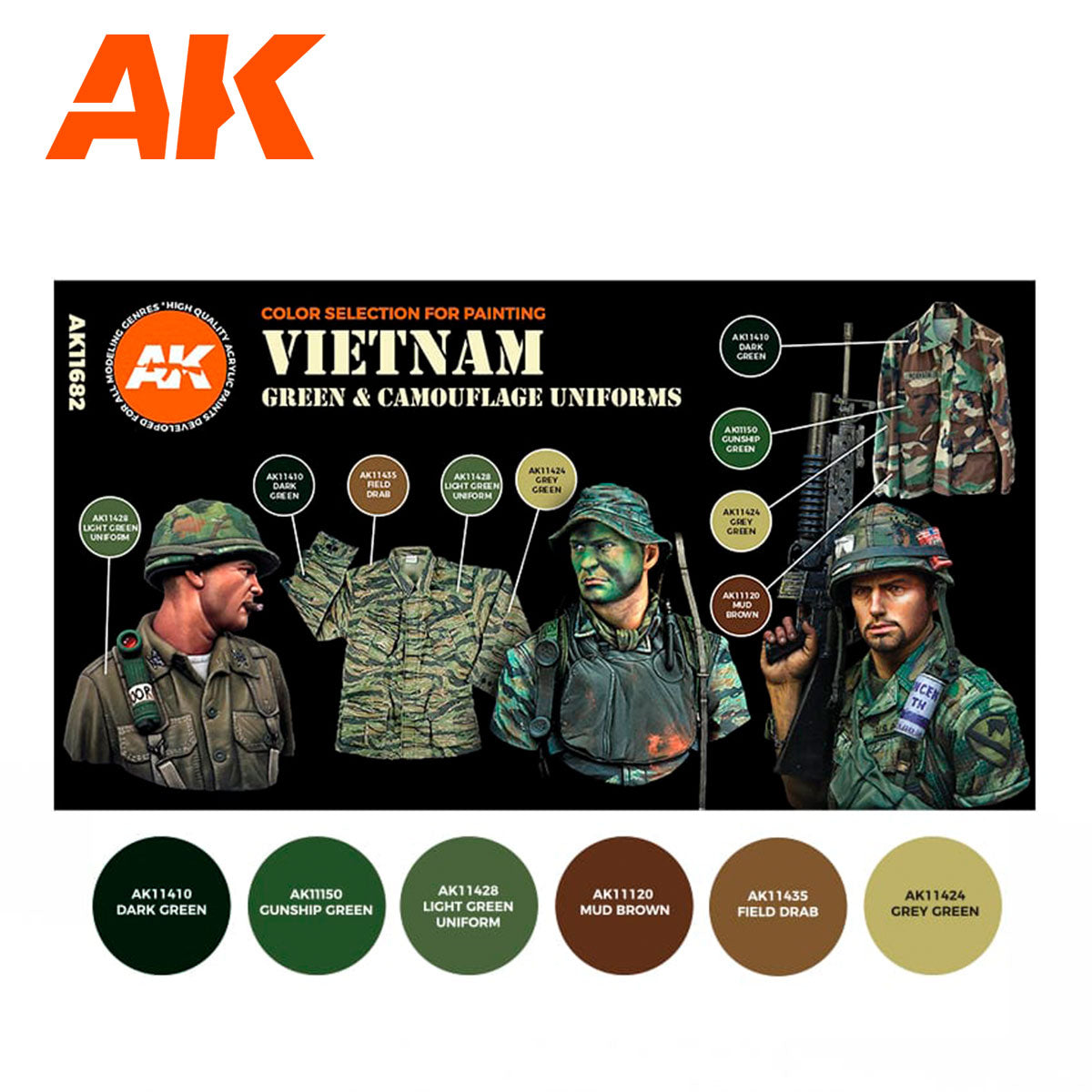 VIETNAM GREEN & CAMOUFLAGE UNIFORMS - vista 2 - AK