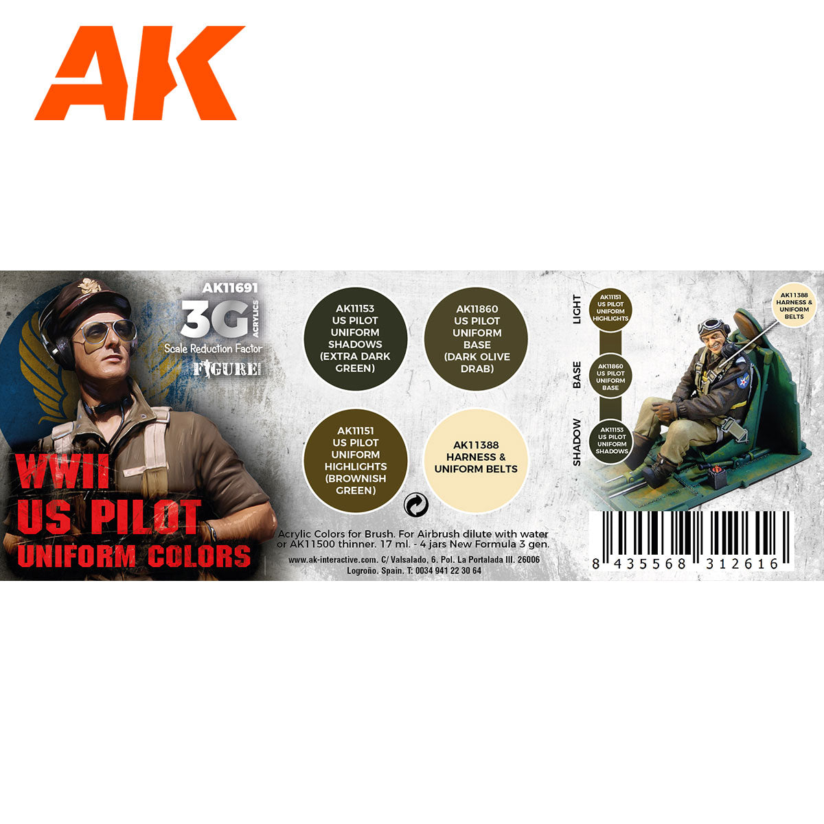 WWII US UNIFORM COLORS 3G - vista 2 - AK