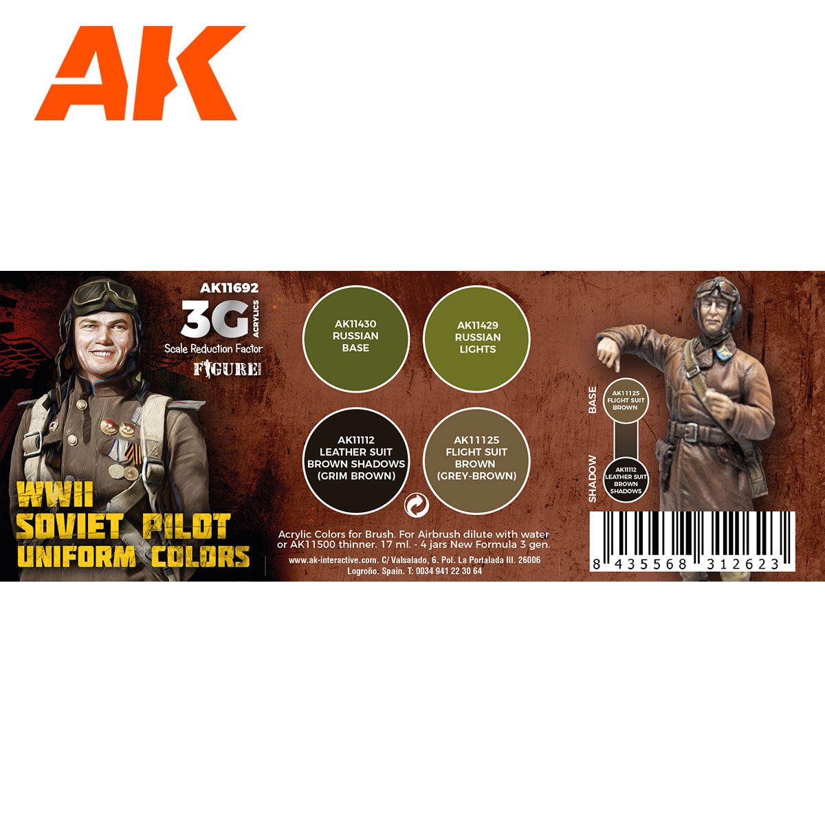 WWII SOVIET PILOT UNIFORM COLORS - vista 2 - AK