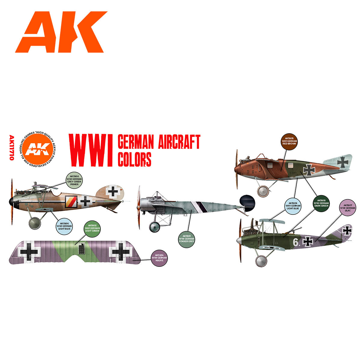 WWI German Aircraft Colors - vista 2 - AK