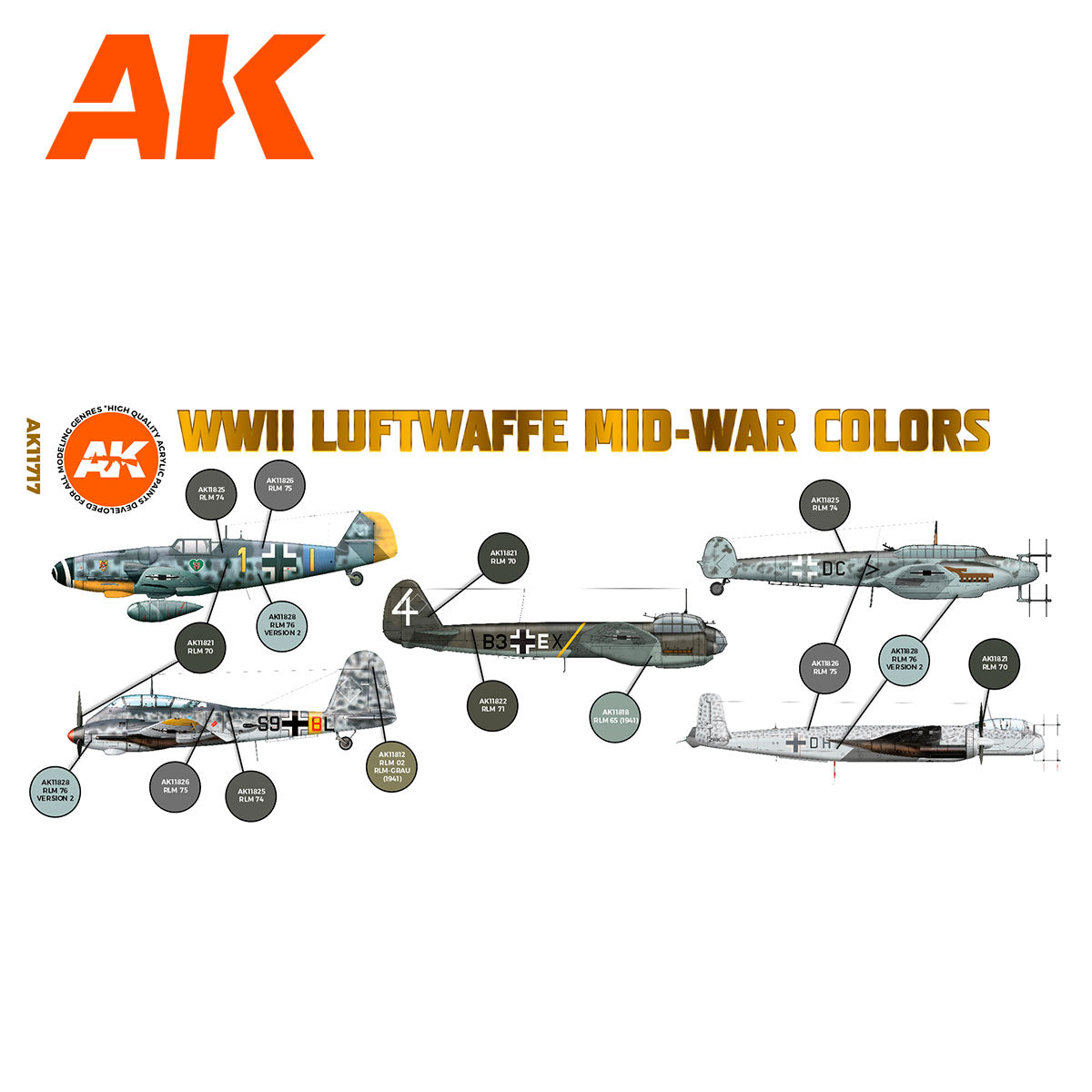 WWII Luftwaffe Mid-War Colors - vista 2 - AK