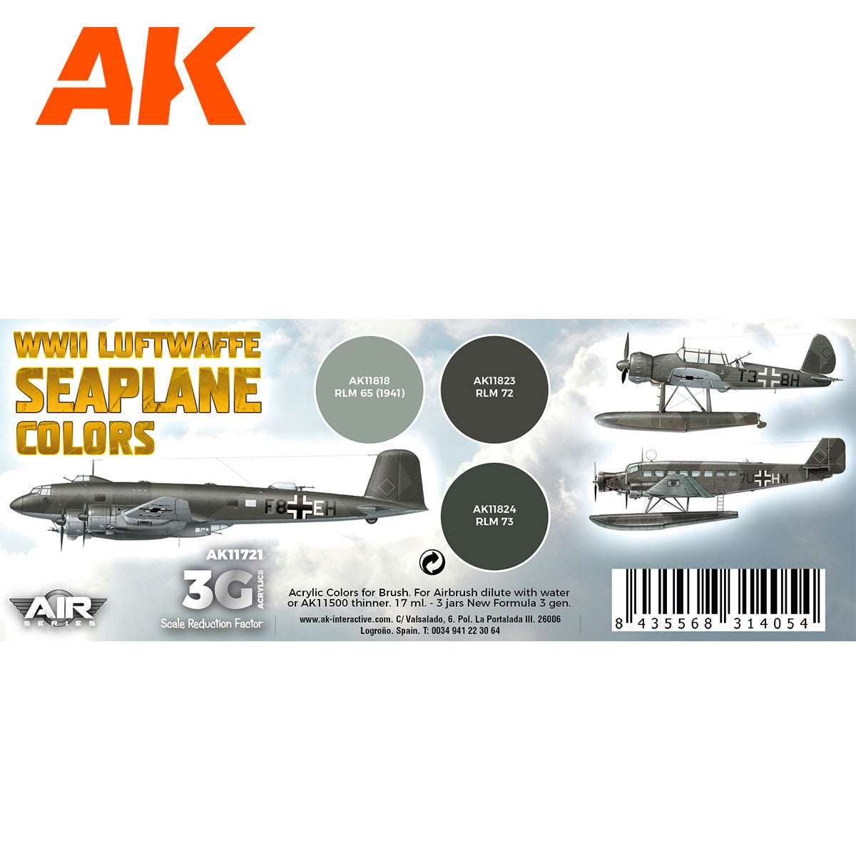 WWII Luftwaffe Seaplane Colors - vista 2 - AK