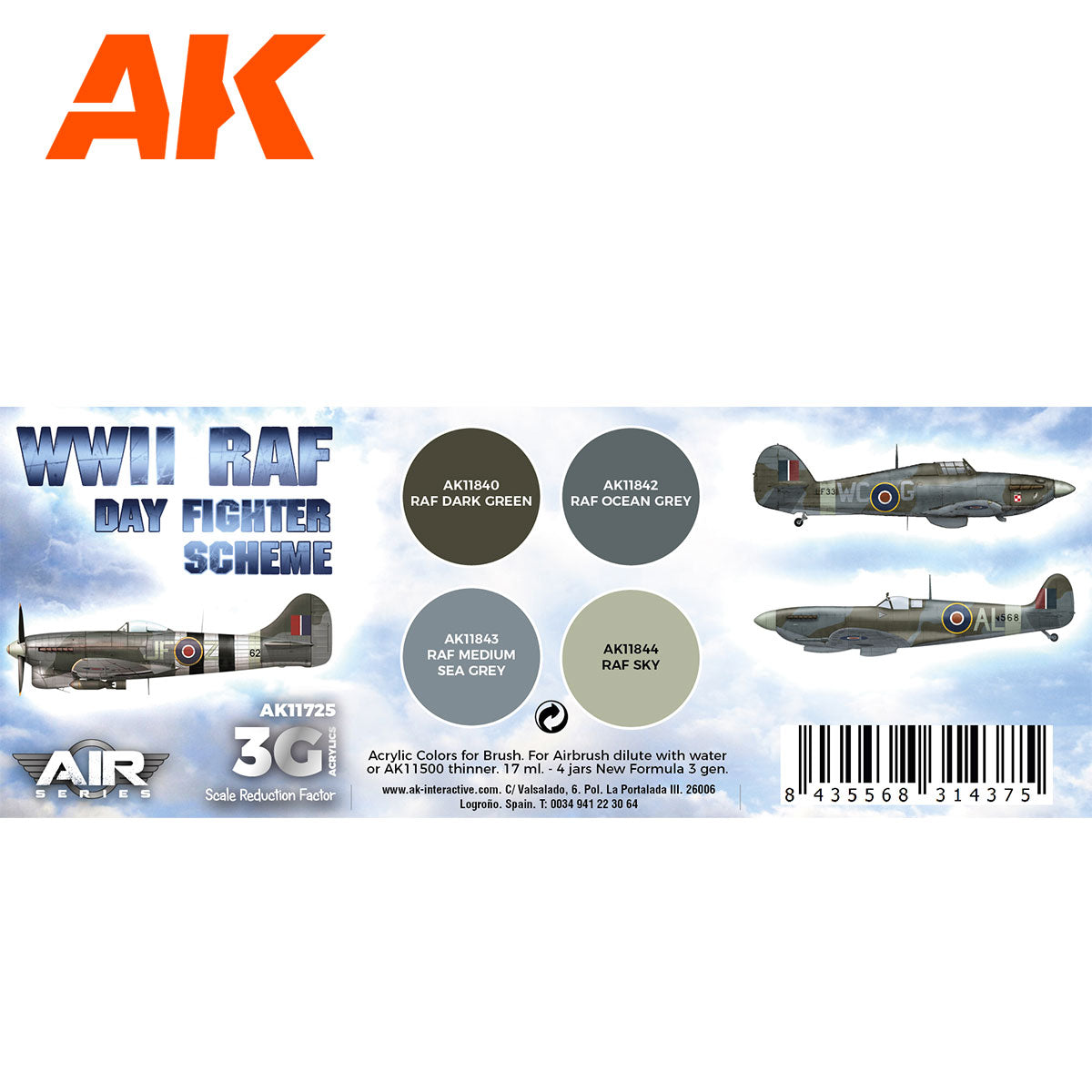 WWII RAF Day Fighter Scheme - vista 2 - AK
