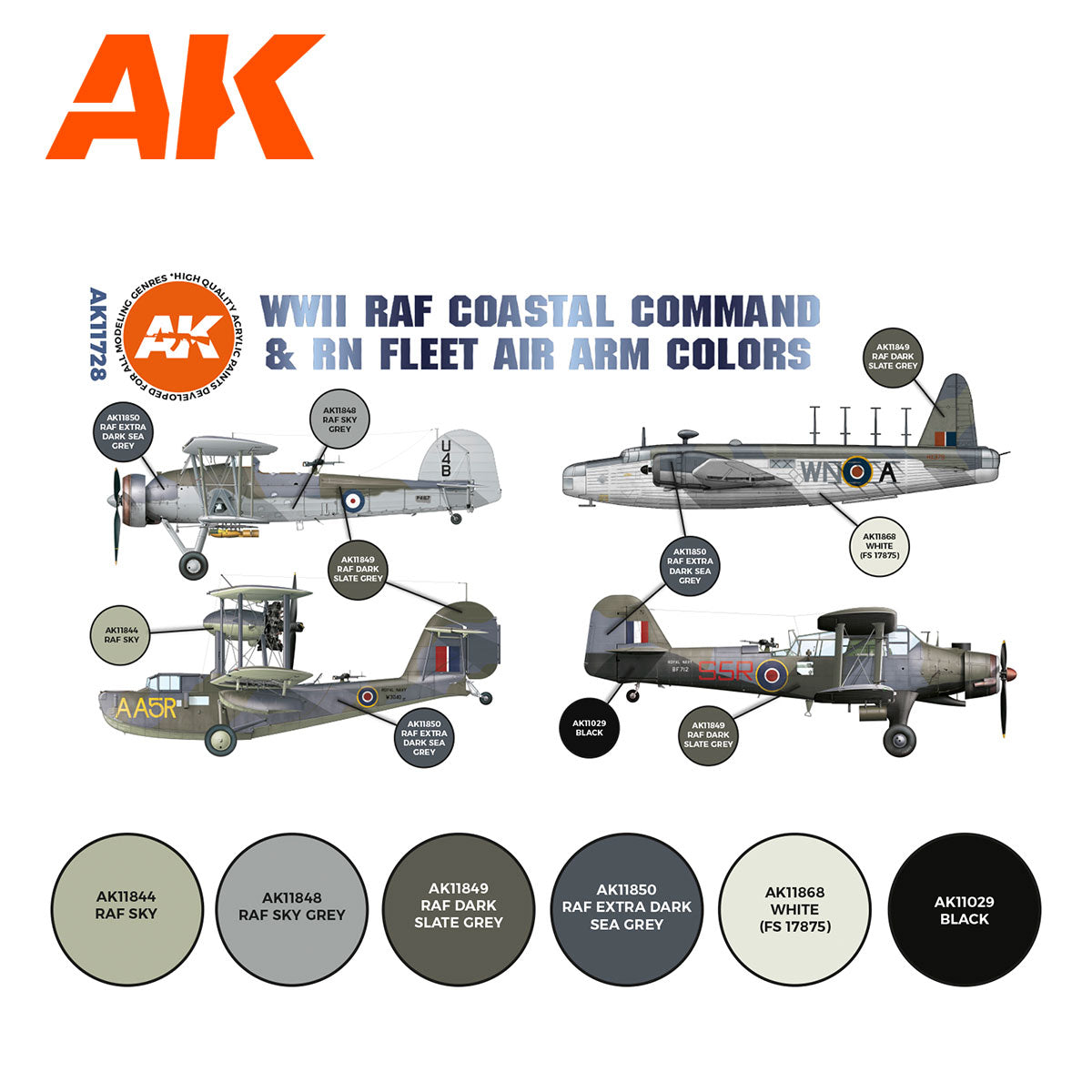WWII RAF Coastal Command & RN Fleet Air Arm Colors - vista 2 - AK