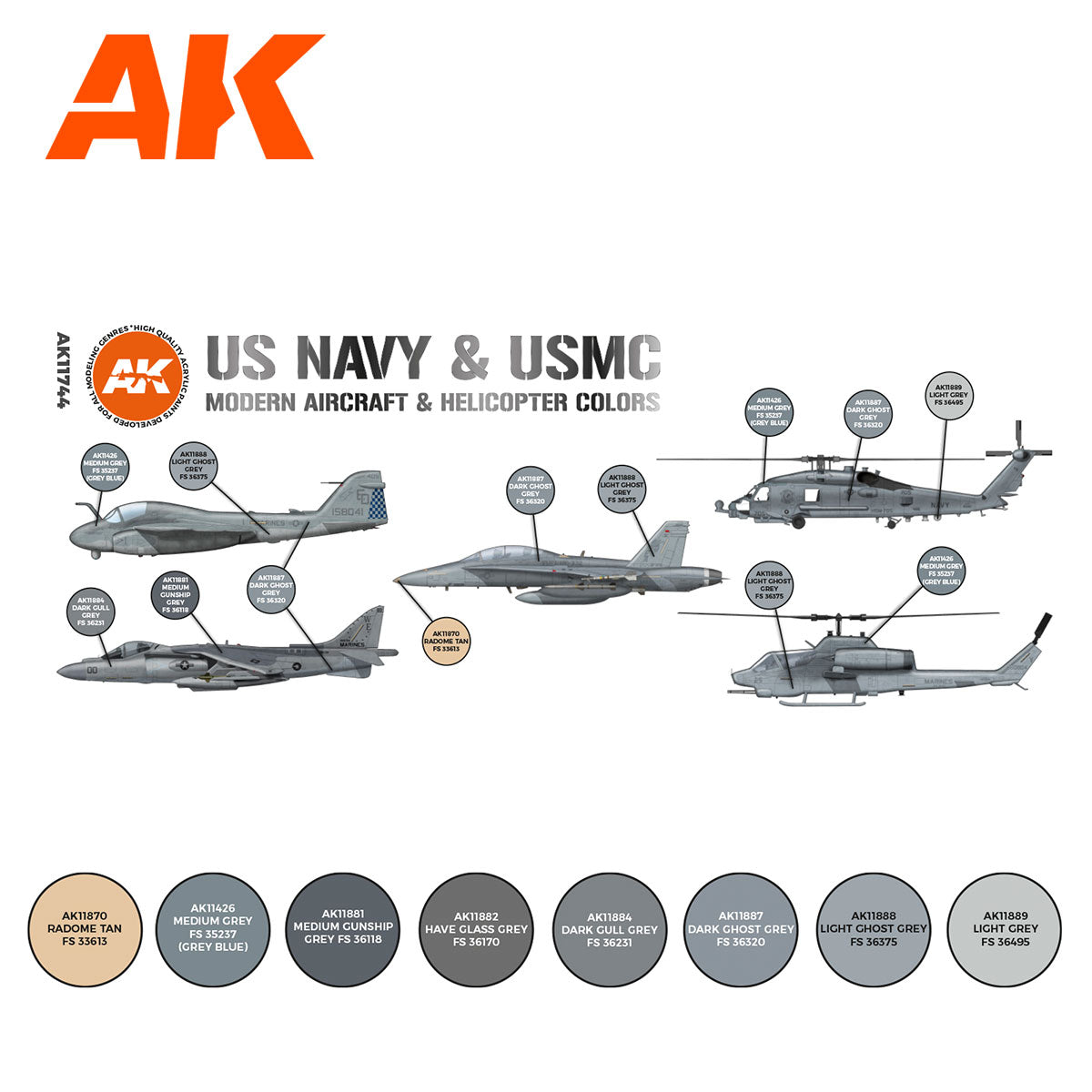 US Navy & USMC Modern Aircraft & Helicopter Colors - vista 2 - AK