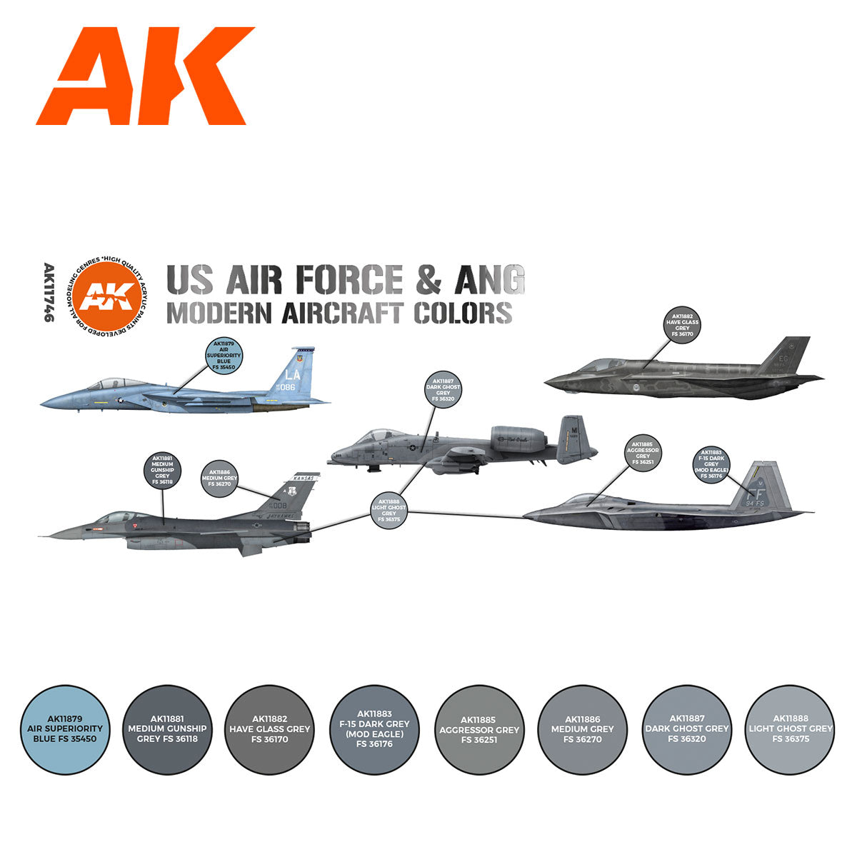 US Air Force & ANG Modern Aircraft Colors - vista 2 - AK