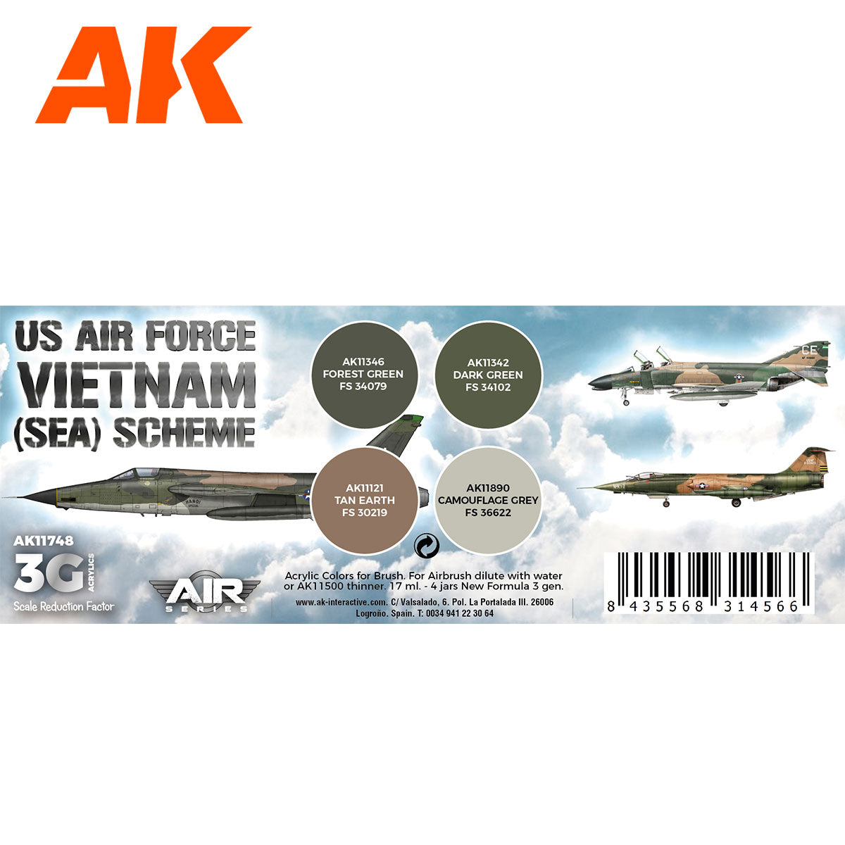 US Air Force South East Asia (SEA) Scheme - vista 2 - AK