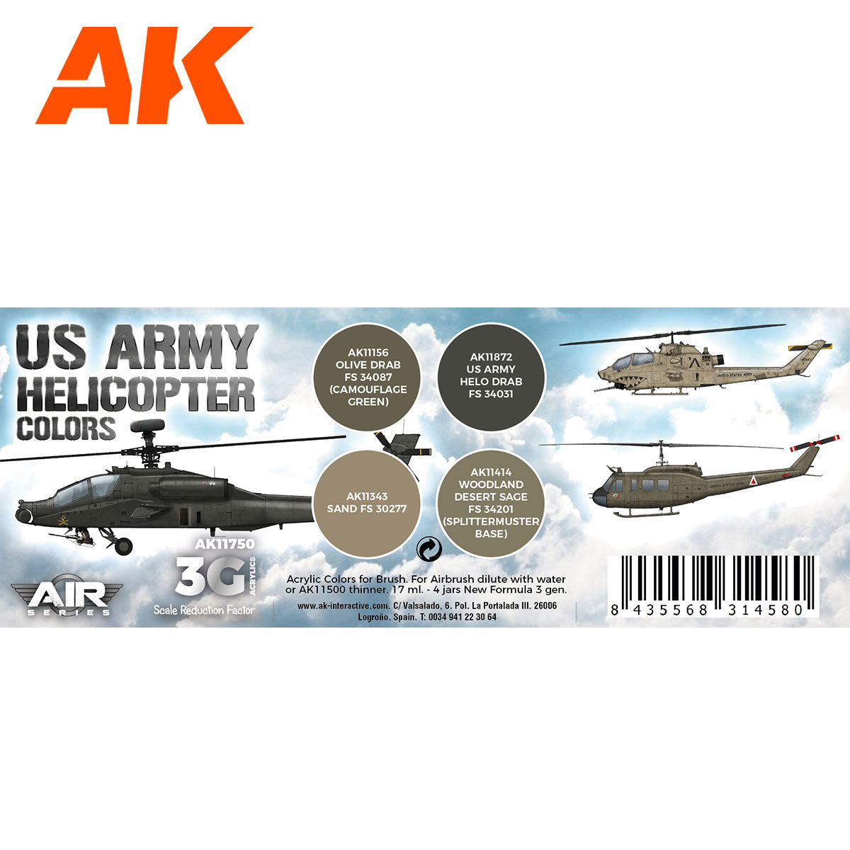 US Army Helicopter Colors SET 3G - vista 2 - AK