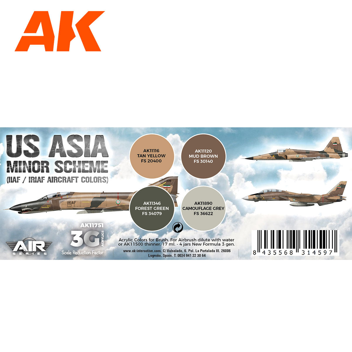 US Asia Minor Scheme (IIAF / IRIAF Aircraft Colors) - vista 2 - AK