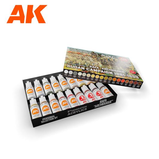 SIGNATURE SET – RAFA «ARCHIDUQUE» – SUDAN CAMPAIGN 1881-1899 – 28MM WARGAME PAINT SET