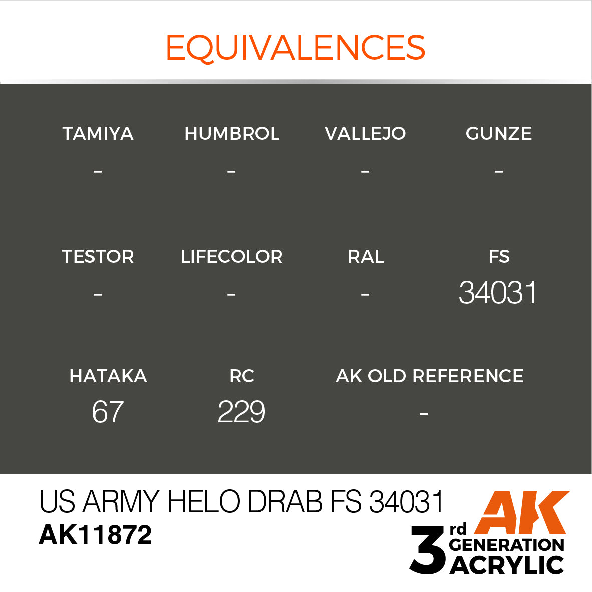 US Army Helo Drab FS 34031 - vista 3 - AK