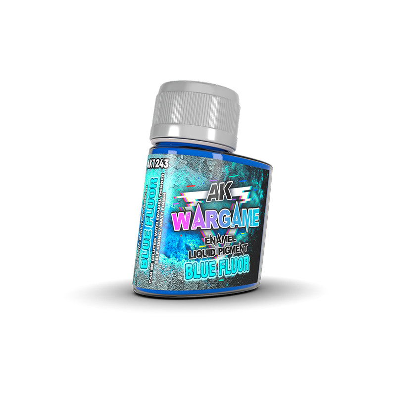 BLUE FLUOR — ENAMEL LIQUID PIGMENT — PIGMENTO LÍQUIDO AZUL FLÚOR - AK