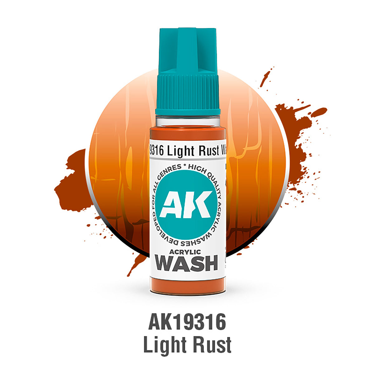 Ak19316 Light Rust Wash - AK