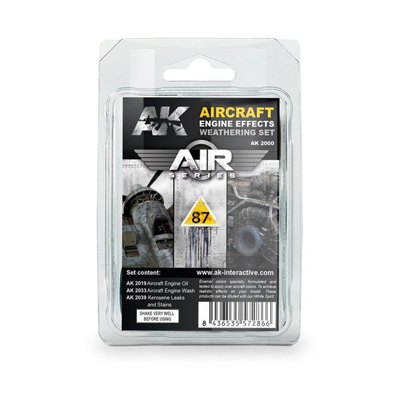 AIRCRAFT ENGINE WEATHERING SET - AK