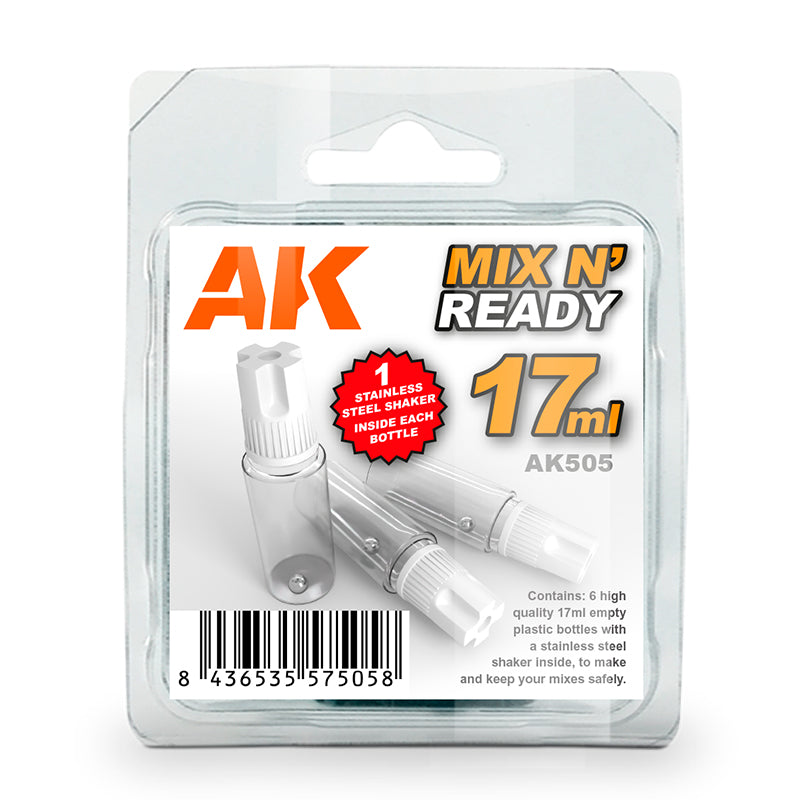 BOTELLAS para MEZCLAS MIX N’ READY 17ML - AK