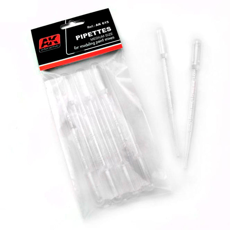 Pipetas Medianas 7 unidades - AK