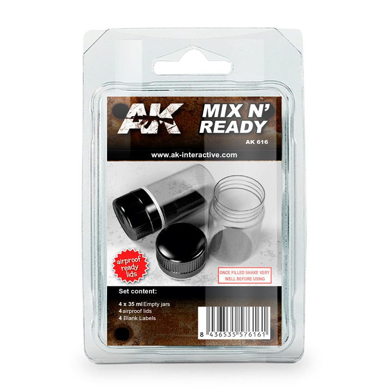Botes para Mezclas Mix N’ Ready 35ML - AK