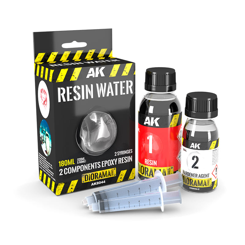 RESIN WATER – RESINA EPOXY 2 COMPONENTS 180ml - AK