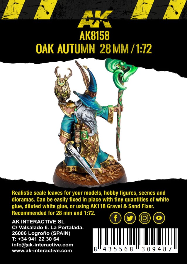 OAK AUTUMN LEAVES 28MM / 1:72 (7gr Bag) - vista 3 - AK