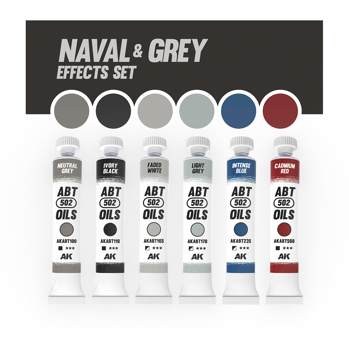 NAVAL & GREY EFFECTS SET - ABT 502 OILS - vista 2 - AK