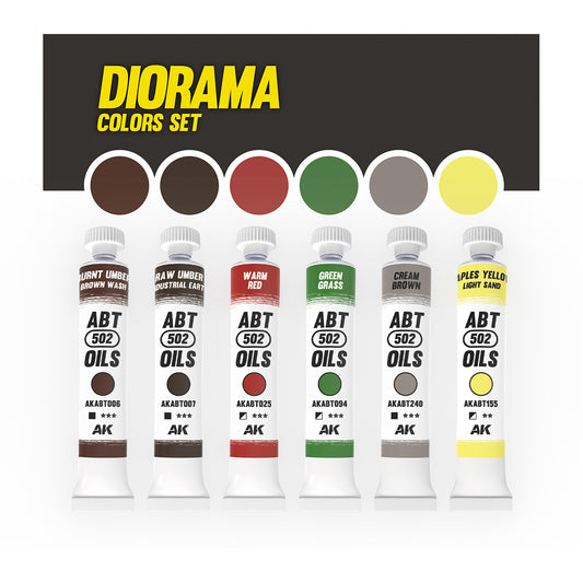 DIORAMA COLORS SET - ABT 502 OILS