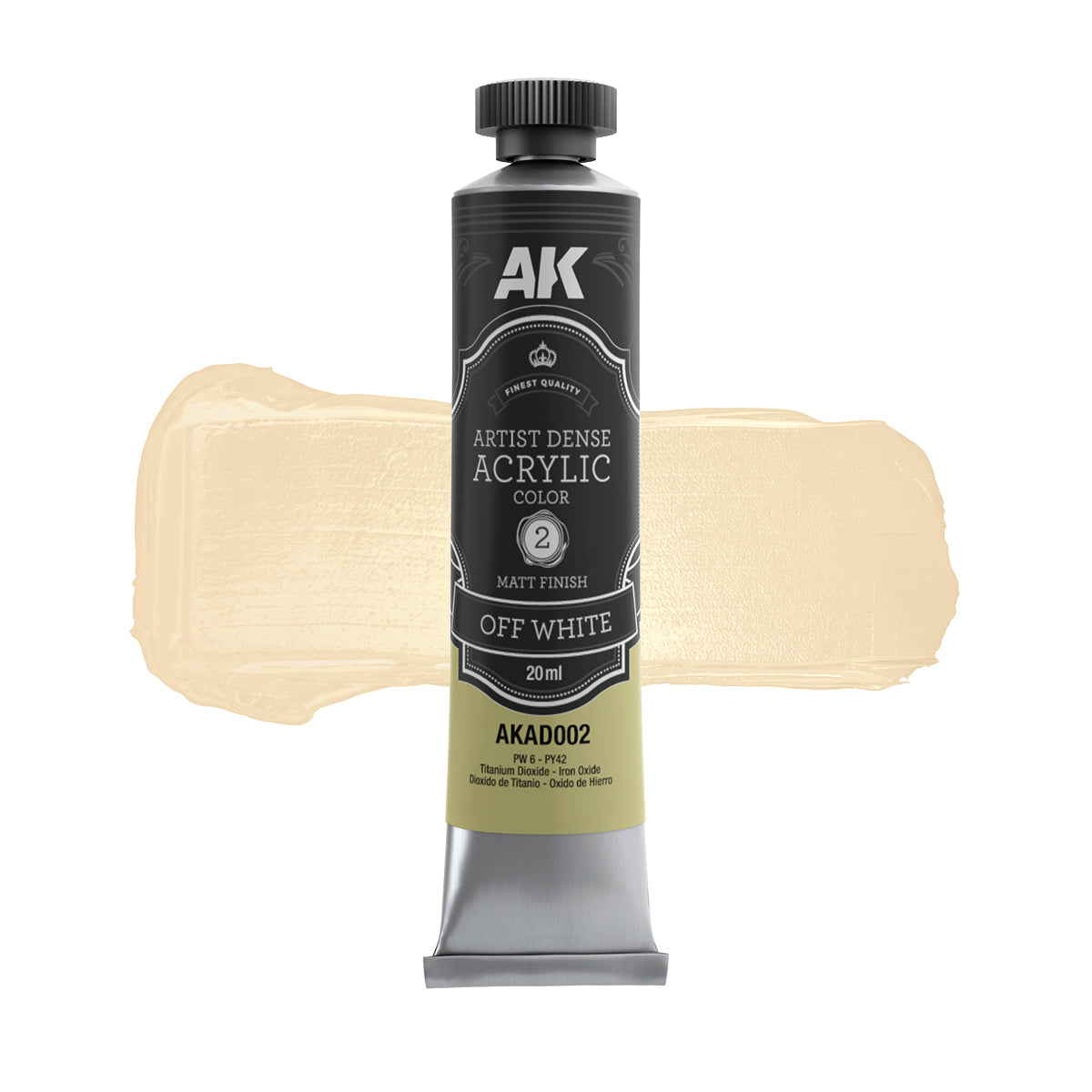OFF WHITE – ARTISTIC DENSE ACRYLIC COLOR - AK
