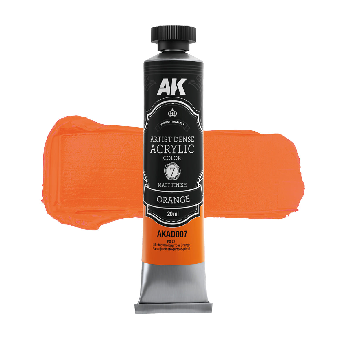 ORANGE – ARTISTIC DENSE ACRYLIC COLOR - AK