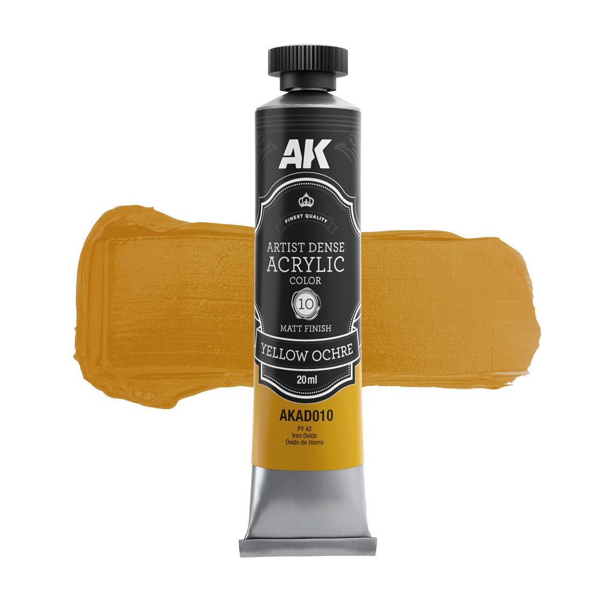 YELLOW OCHRE – ARTISTIC DENSE ACRYLIC COLOR - AK