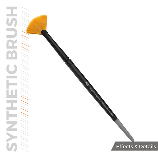 AK SYNTHETIC BRUSH – FAN SHAPE