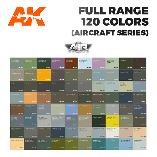 AK 3G RANGE AIR 120 referencias AIR colors