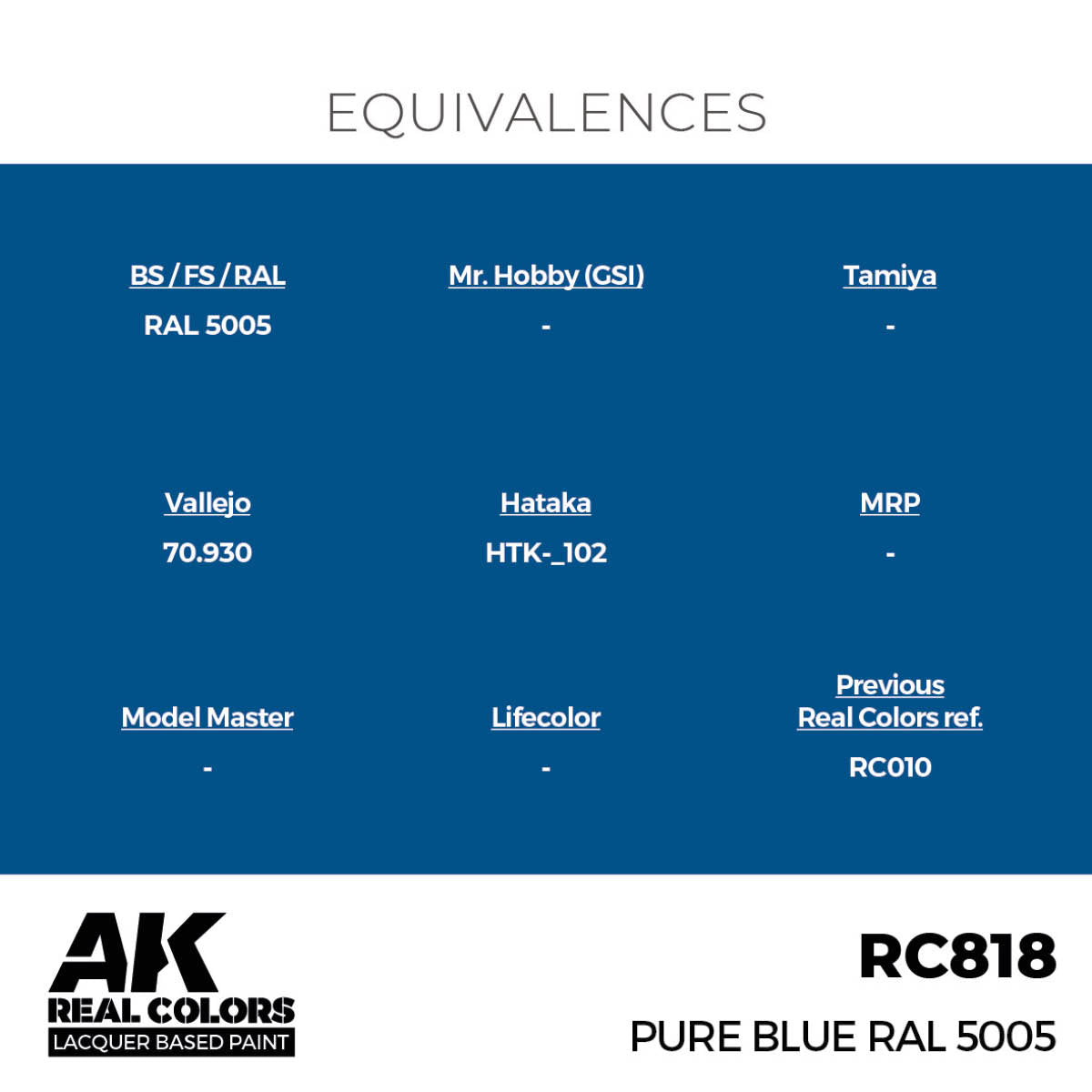 Pure Blue RAL 5005 17 ml. - vista 3 - AK