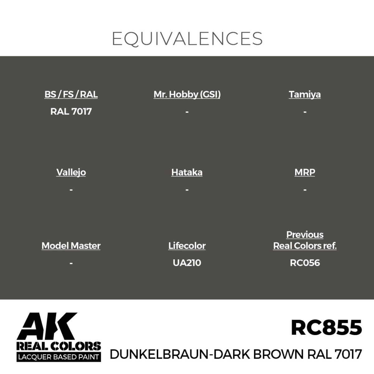 Dunkelbraun-Dark Brown RAL 7017 17 ml. - vista 3 - AK