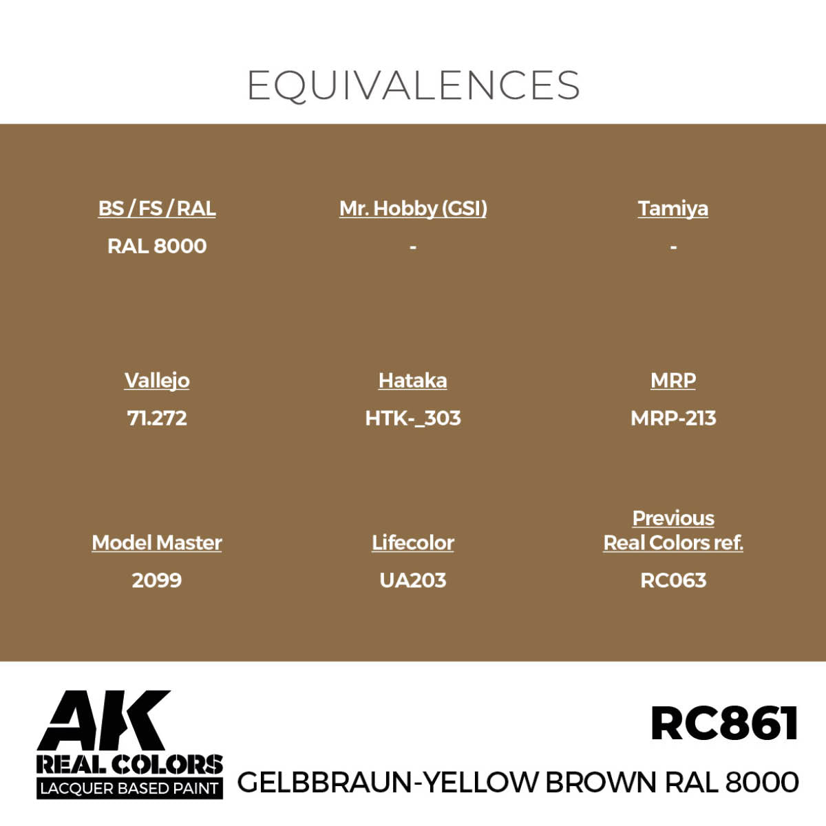 Gelbbraun-Yellow Brown RAL 8000 17 ml. - vista 3 - AK