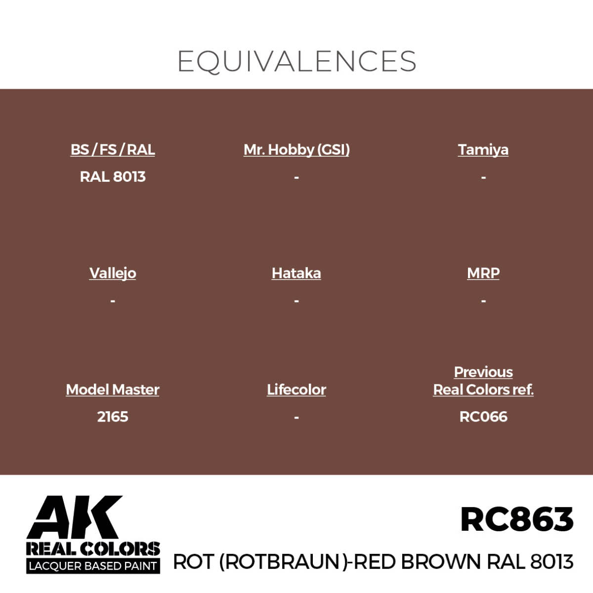 Rot (Rotbraun)-Red Brown RAL 8013 17 ml. - vista 3 - AK