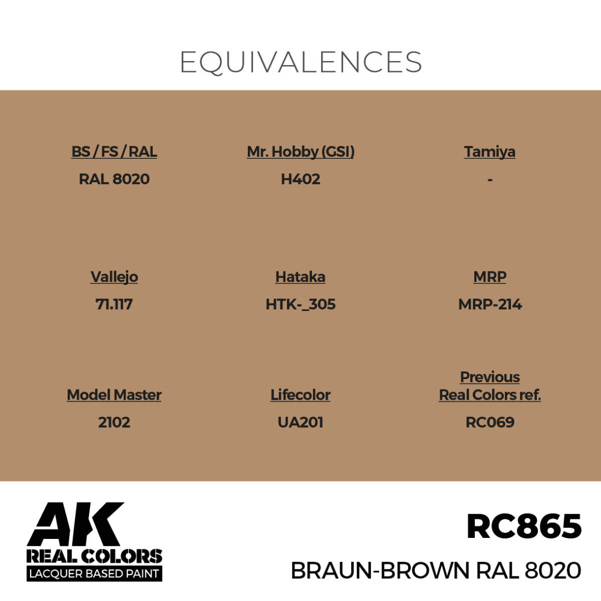 Braun-Brown RAL 8020 17 ml. - vista 3 - AK