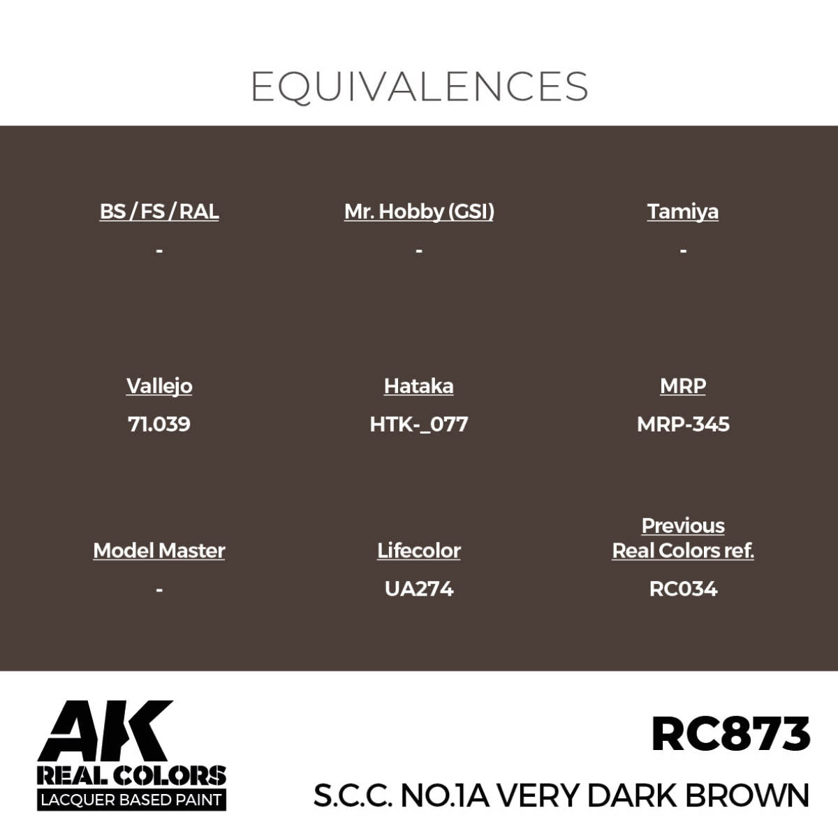S.C.C. No.1A Very Dark Brown 17 ml. - vista 3 - AK